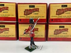 Britains Six Guardsmen Grenadier Guards With Enfield Guns 1950's 4403 54mm