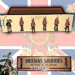 Britains Soldiers 90 Years Old Set 212 Royal Scots PreWar, Still Stitched in Box