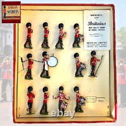 Britains Soldiers Set 2108 Drums & Fifes of the Welsh Guards 1950s Superb