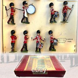 Britains Soldiers Set 2108 Drums & Fifes of the Welsh Guards 1950s Superb
