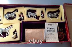 Britains State Open Road Landau, 2094 & Windsor Greys, 13 pcs, 1960. Pre-Owned