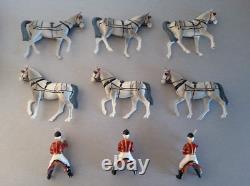 Britains State Open Road Landau, 2094 & Windsor Greys, 13 pcs, 1960. Pre-Owned