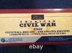 Britains Stonewall Brigade 5th Virginia Infantry Command Set US Civil War #17632