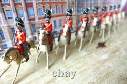 Britains Style Royal Scots Greys x 9 Napoleonic Solid Cast Excellent HTF