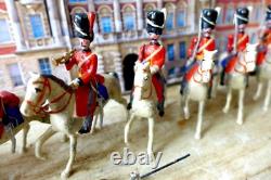 Britains Style Royal Scots Greys x 9 Napoleonic Solid Cast Excellent HTF
