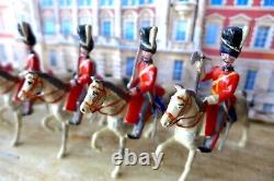 Britains Style Royal Scots Greys x 9 Napoleonic Solid Cast Excellent HTF