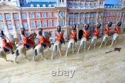 Britains Style Royal Scots Greys x 9 Napoleonic Solid Cast Excellent HTF