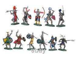 Britains Super Deetail Plastic Foot Knights Figures 48 Pack 17852