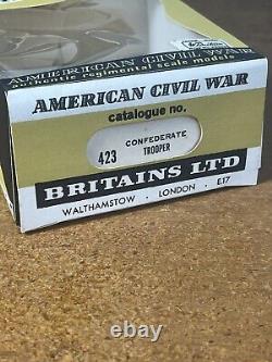 Britains Swoppet, ACW CONFEDERATE CAVALRY TROOPER No. 423, In Original Box