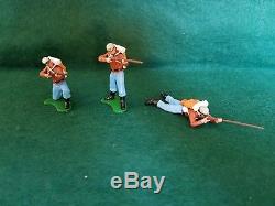 Britains Swoppet ACW Confederate Infantry-Complete Set of 9 Very Good Condition