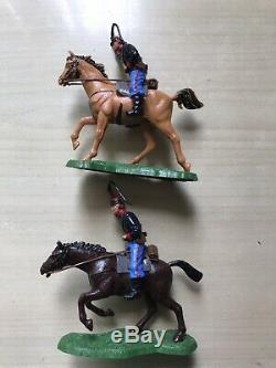 Britains Swoppet Acw Union Gun Limber Excellent Condition + Extra Horse Riders