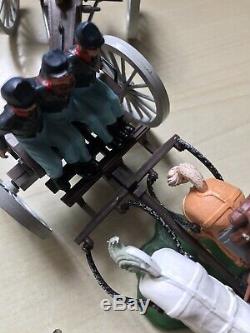 Britains Swoppet Acw Union Gun Limber Excellent Condition + Extra Horse Riders