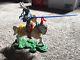 Britains Swoppet Knight Very Rare White Charging Horse In Excellent Condition
