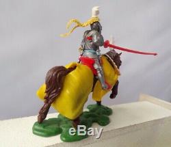 Britains Swoppet Mounted Knight Rare Yellow Blanket Version Wars Of The Roses