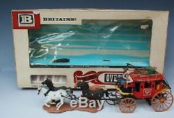 Britains'Swoppet' Wild West Plastic #7615 Concord Overland Stagecoach Boxed