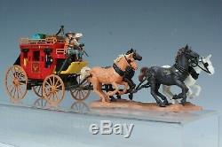 Britains'Swoppet' Wild West Plastic #7615 Concord Overland Stagecoach Boxed