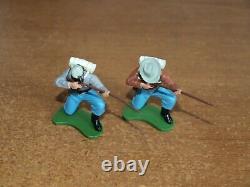 Britains Swoppets, Acw, Confederate Infantry, 1/32, Toy Soldiers, Set Of 9