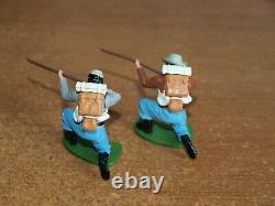 Britains Swoppets, Acw, Confederate Infantry, 1/32, Toy Soldiers, Set Of 9