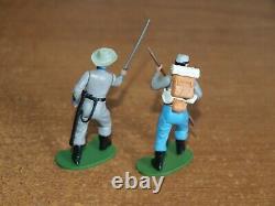 Britains Swoppets, Acw, Confederate Infantry, 1/32, Toy Soldiers, Set Of 9