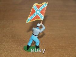 Britains Swoppets, Acw, Confederate Infantry, 1/32, Toy Soldiers, Set Of 9