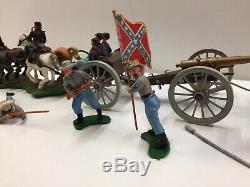 Britains Swoppets American CIVIL War Confederate Gun Team And Limber ++++