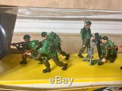 Britains Swoppets Infantry in Action Set ON SLIDER CARD, RARE, MINT, OLD STOCK