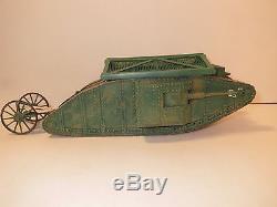 Britains Tank Mark 1 Mother Male, model # 08946, mint in box, 4 solid metal crew