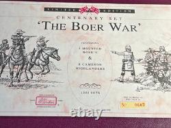 Britains The Boer War Centenary 4 Mounted Boers & 8 Cameron Highlanders #00259