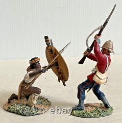 Britains'Thrust And Block!' Zulu Warrior and British 24th Rorkes Drift #20146