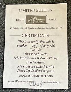 Britains'Thrust And Block!' Zulu Warrior and British 24th Rorkes Drift #20146