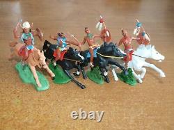 Britains & Timpo, Cowboys And Indians, With Stage Coach, 1/32 Scale Toy Soldiers