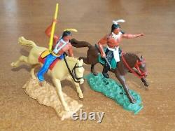 Britains & Timpo, Cowboys And Indians, With Stage Coach, 1/32 Scale Toy Soldiers