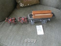 Britains Toy Lead Soldier Horse Drawn Royal Engineers Pontoon Bridge Wagon #203