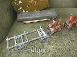 Britains Toy Lead Soldier Horse Drawn Royal Engineers Pontoon Bridge Wagon #203