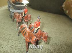 Britains Toy Lead Soldier Horse Drawn Royal Engineers Pontoon Bridge Wagon #203
