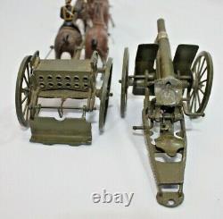 Britains Toy Lead Soldiers KING'S TROOP ROYAL HORSE ARTILLERY. 8 Pieces. #39