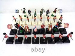 Britains Toy Soldier 54mm Chess Set 32 Pc Beautifully Repainted England Scotland