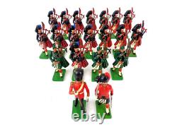 Britains Toy Soldier Ceremonial Band Guard Black Watch Pipers x20 Bundle 54mm