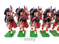 Britains Toy Soldier Ceremonial Band Guard Black Watch Pipers x20 Bundle 54mm