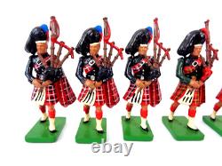 Britains Toy Soldier Ceremonial Band Guard Black Watch Pipers x20 Bundle 54mm