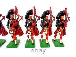 Britains Toy Soldier Ceremonial Band Guard Black Watch Pipers x20 Bundle 54mm