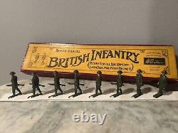 Britains Toy Soldiers British Infantry Set No. 195 From The 1930's