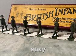 Britains Toy Soldiers British Infantry Set No. 195 From The 1930's