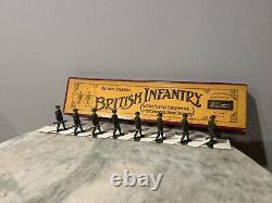 Britains Toy Soldiers British Infantry Set No. 195 From The 1930's