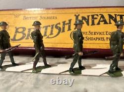 Britains Toy Soldiers British Infantry Set No. 195 From The 1930's