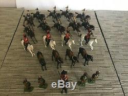 Britains Toy Soldiers Fourth Hussar's Royal Scotts Gray Parade/ Band 23 pcs
