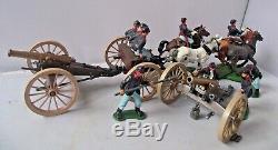 Britains Union American Civil War Gun Team & Limber Cannon And Crew Swoppets