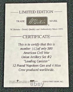Britains Union Artillery Set #2 Loading Canister 4 man crew US Civil War #31056