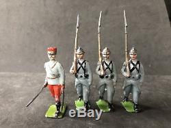 Britains VERY RARE Paris Office French Officer & Infantry. VG Condition