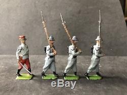 Britains VERY RARE Paris Office French Officer & Infantry. VG Condition